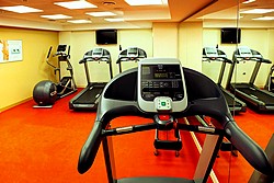 Gym at Aquamarine Hotel in Moscow, Russia