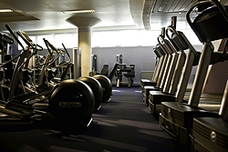 Gym at Azimut Moscow Olympic Hotel in Moscow, Russia