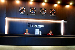 Reception at Cosmos Hotel in Moscow, Russia