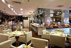 Buffet Breakfast at Crowne Plaza Moscow World Trade Centre Hotel in Moscow, Russia