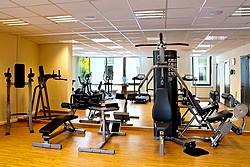 Gym at Holiday Inn Simonovsky Hotel in Moscow, Russia