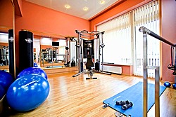 Gym at Marco Polo Presnja Hotel in Moscow, Russia