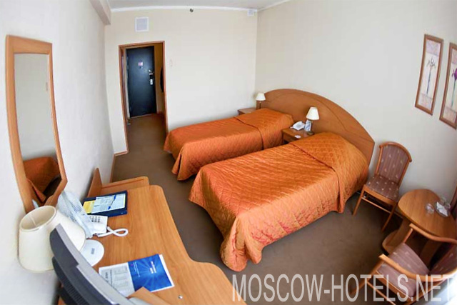 Business Twin Room at the Izmailovo Gamma Delta Hotel in Moscow, Russia