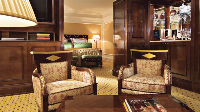 Executive Suite at Ritz Carlton Hotel in Moscow, Russia