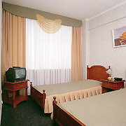 Twin Room at the Aeropolis Hotel in Moscow, Russia