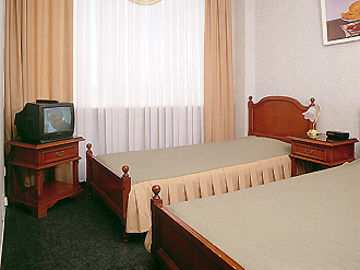 Twin Room at the Aeropolis Hotel in Moscow, Russia