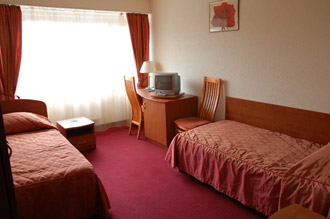 Superior Twin Room at the Akademicheskaya Hotel in Moscow, Russia