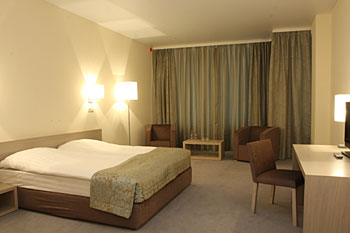 Standard Double Room at the Aquarium Hotel in Moscow, Russia