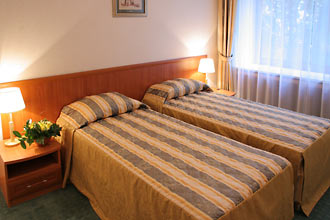 Deluxe Modus Twin Room at the Arbat Hotel in Moscow, Russia