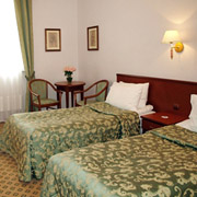 Standard Twin Room at the Assambleya Nikitskaya Hotel in Moscow, Russia