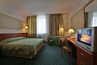 Standard Double at the Borodino Hotel in Moscow, Russia