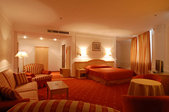Studio at the Borodino Hotel in Moscow, Russia