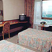 Superior Twin Room at the Cosmos Hotel in Moscow, Russia