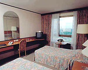 Superior Twin Room at the Cosmos Hotel in Moscow, Russia
