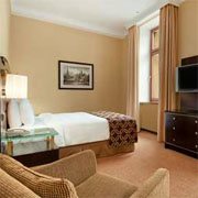 Queen Hilton Deluxe Room at the Hilton Moscow Leningradskaya in Russia