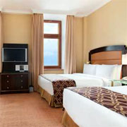 Twin Hilton Deluxe Room at the Hilton Moscow Leningradskaya in Russia