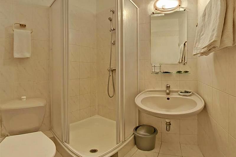 Bathroom at Standard Twin Room at Aeropolis Hotel in Moscow, Russia