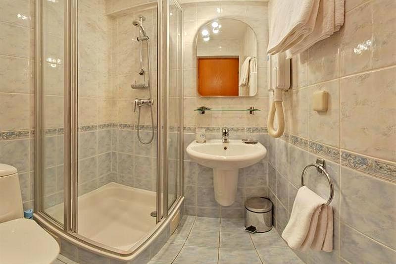 Bathroom at Luxury Twin Room at Aeropolis Hotel in Moscow, Russia