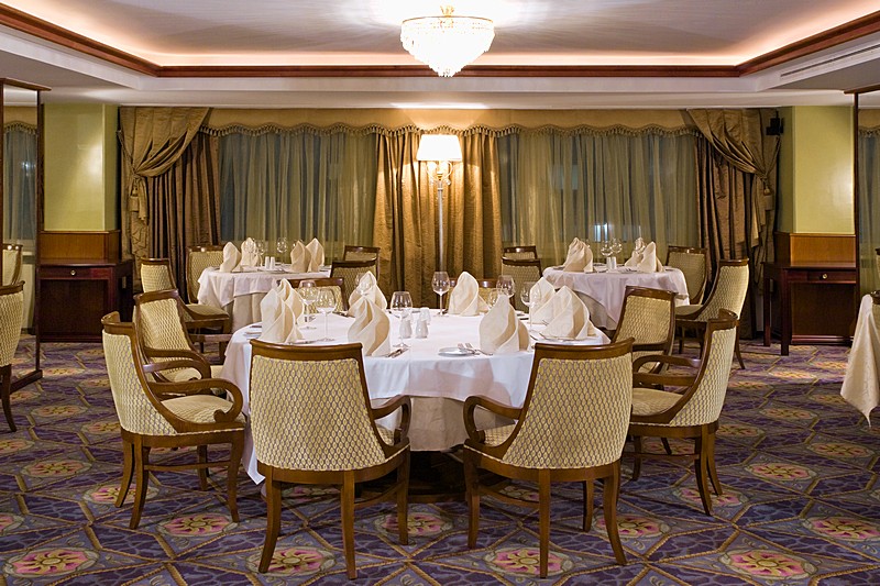 Petergof Restaurant at Aerostar Hotel in Moscow, Russia