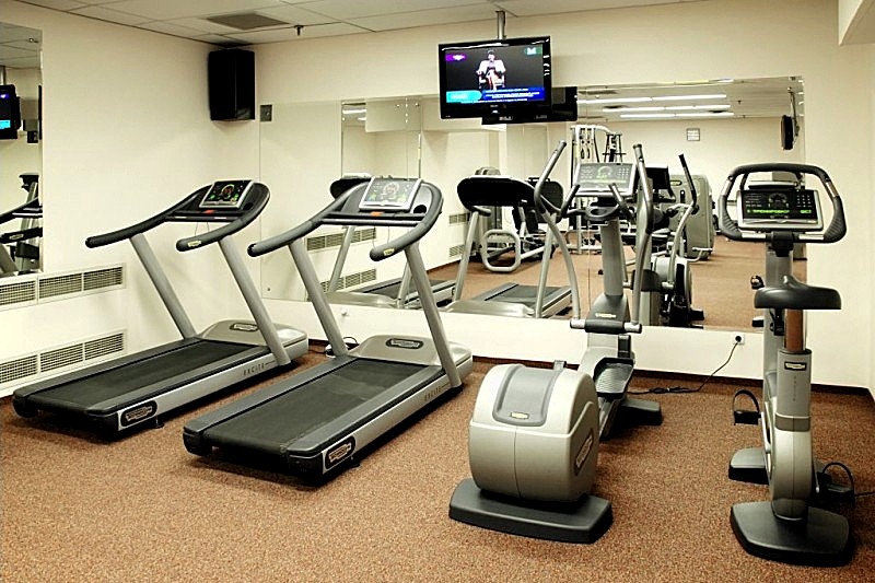 Gym at Aerostar Hotel in Moscow, Russia