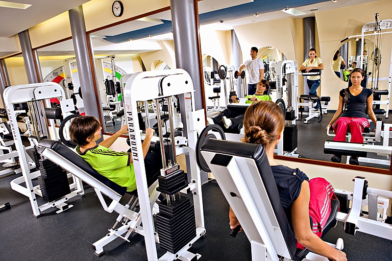 Gym at Airhotel Domodedovo in Moscow, Russia