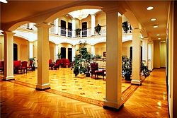 Lobby at Alrosa Na Kazachyem Hotel in Moscow, Russia