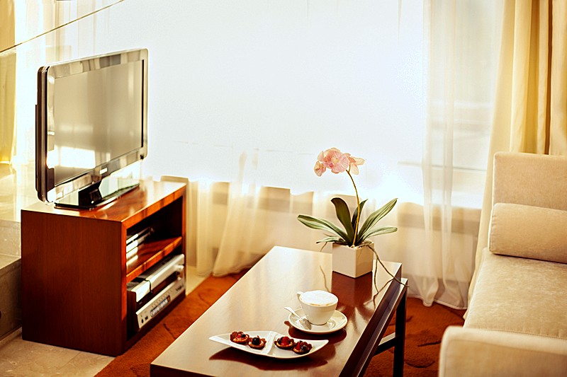 Silver Suite Livingroom at Aquamarine Hotel in Moscow, Russia