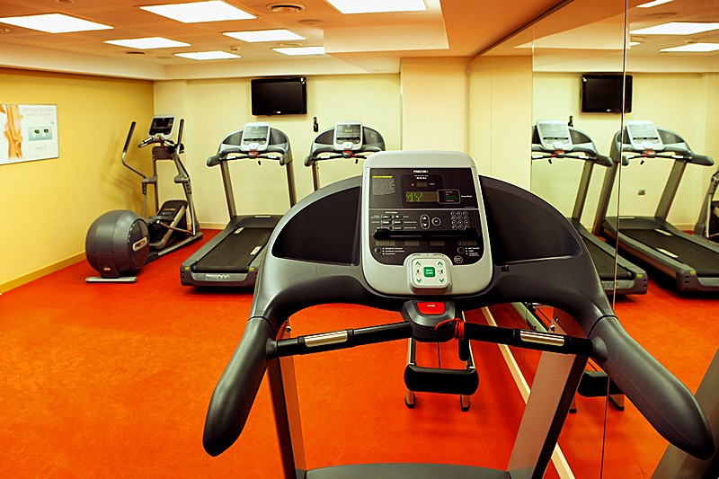 Gym at Aquamarine Hotel in Moscow, Russia