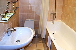 Deluxe Double Room Bathroom at Arbat Hotel in Moscow, Russia