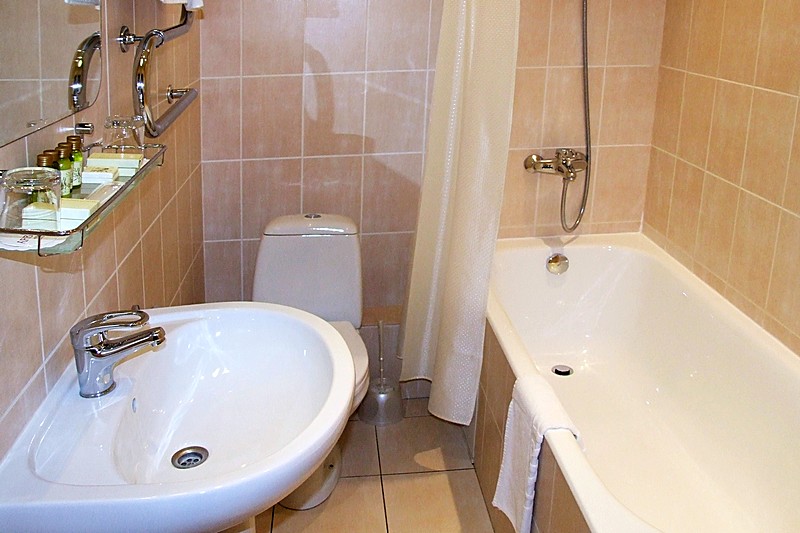 Standard Double Room Bathroom at Arbat Hotel in Moscow, Russia