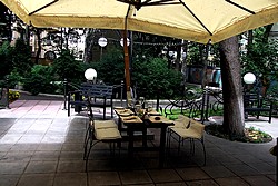 Veranda at Arbat Restaurant at Arbat Hotel in Moscow, Russia