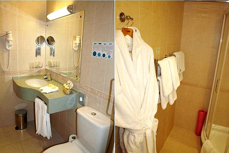 Bath Room in Standard Single Room at Assambleya Nikitskaya Hotel in Moscow, Russia