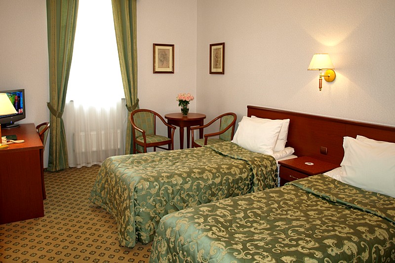 Standard Twin Room at Assambleya Nikitskaya Hotel in Moscow, Russia