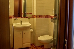 Bath room Standard Room at  Atlanta Hotel in Moscow, Russia