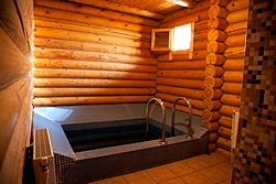 Sauna at Bathhouse at Atlanta Hotel in Moscow, Russia