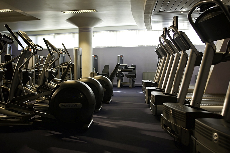 Gym at Azimut Moscow Olympic Hotel in Moscow, Russia