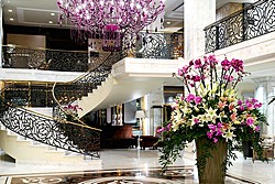Lobby Area at Baltschug Kempinski Hotel in Moscow, Russia