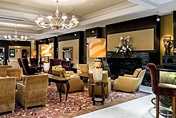 Lobby Lounge Bar at Baltschug Kempinski Hotel in Moscow, Russia