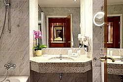 Superior Room Bathroom at Baltschug Kempinski Hotel in Moscow, Russia
