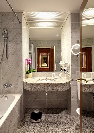 Superior Room Bathroom at Baltschug Kempinski Hotel in Moscow, Russia