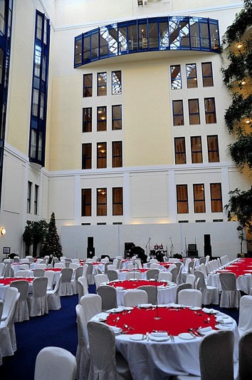 Atrium at Baltschug Kempinski Hotel in Moscow, Russia