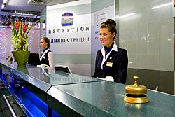 Reception at Best Western Vega Hotel in Moscow, Russia