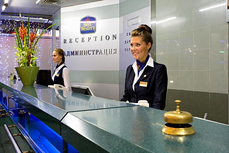 Reception at Best Western Vega Hotel in Moscow, Russia