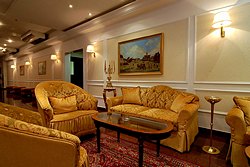 Lobby Lounge at Borodino Hotel in Moscow, Russia