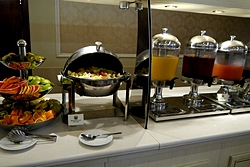 Breakfast at Borodino Hotel in Moscow, Russia