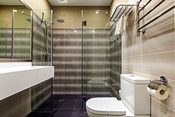 Bath room in Junior Suites at Brighton Hotel in Moscow, Russia