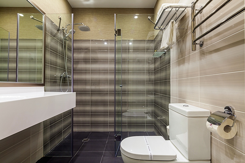 Bath room in Junior Suites at Brighton Hotel in Moscow, Russia