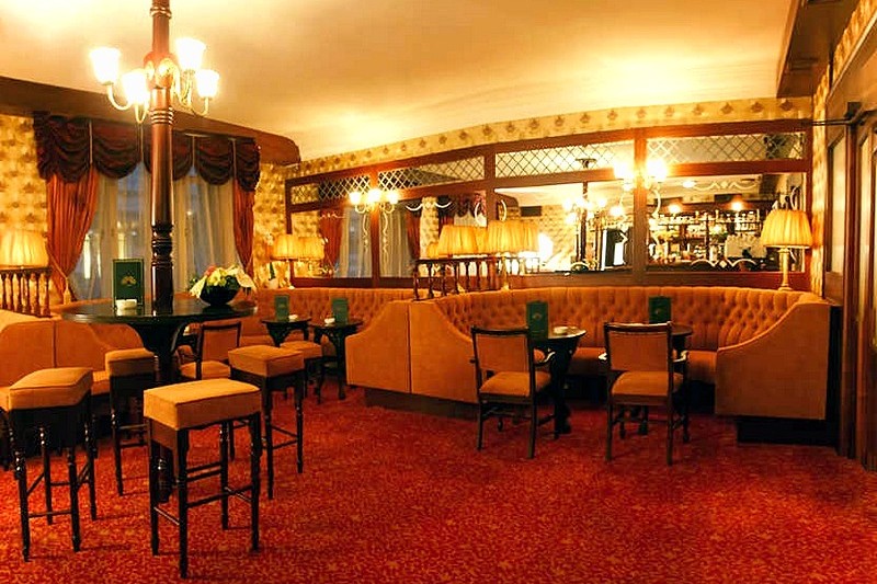 Lobby Bar at Budapest Hotel in Moscow, Russia