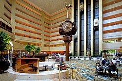 Lobby Area at Crowne Plaza Moscow World Trade Centre Hotel in Moscow, Russia