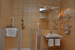 Bath room in Twin Room for Guests with Limited Mobility at D' Hotel in Moscow, Russia